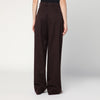 Stella McCartney Straight leg trousers in plum wool