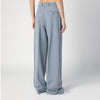 Stella McCartney Wide-leg light grey Falabella pants with chain
