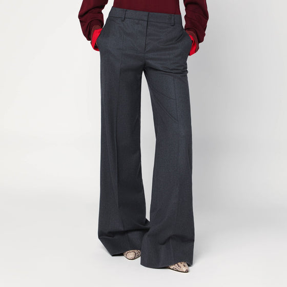 Stella McCartney Wide grey wool trousers