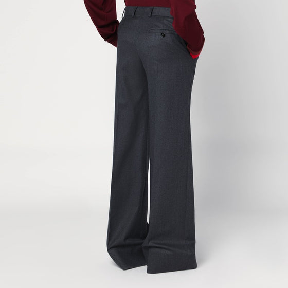 Stella McCartney Wide grey wool trousers