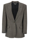 Stella Mccartney Single-breasted Micro Houndstooth Blazer