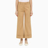QUELLEDUE Desert-coloured cotton trousers