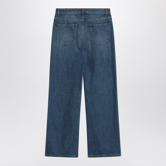 The Row Eglitta wide faded blue jeans