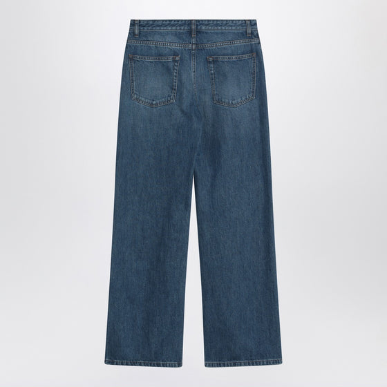 The Row Eglitta wide faded blue jeans