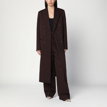  Stella McCartney Double-breasted plum wool coat