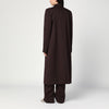Stella McCartney Double-breasted plum wool coat