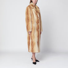  STAND STUDIO Beige/reddish-brown Nora faux-fur coat