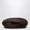 STAND STUDIO Solene beret in brown fur