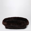 STAND STUDIO Solene beret in brown fur