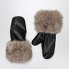 STAND STUDIO Jane gloves in leather and fur