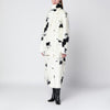 STAND STUDIO Double-breasted faux-fur coat with cow pattern