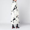 STAND STUDIO Double-breasted faux-fur coat with cow pattern
