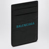 Balenciaga Black vertical card holder with logo print