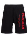 Alexander McQueen Graffiti Bermuda Shorts