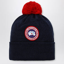  Canada Goose Navy blue wool bonnet with pon pon