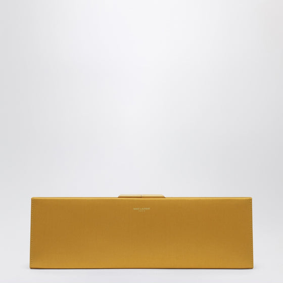 Saint Laurent Midnight Clutch Large in yellow Satin