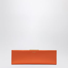  Saint Laurent Midnight Clutch Large in Orange Satin
