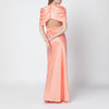 Stella McCartney Pink shiny satin maxi dress