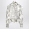 Valentino White single-breasted jacket with black polka dots