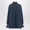 Valentino Blue denim blouse with embroidered edges