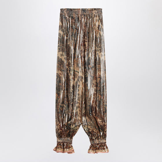 Valentino Pleated silk-blend trousers