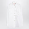Valentino White cotton shirt with ruffles