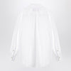 Valentino White cotton shirt with ruffles