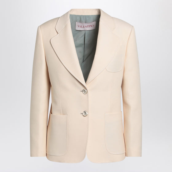 Valentino Wool and silk single-breasted jacket