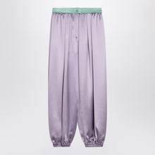  Valentino Wide lilac silk pants
