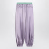 Valentino Wide lilac silk pants