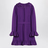 Valentino Purple wool and silk mini dress