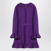 Valentino Purple wool and silk mini dress