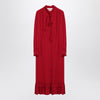 Valentino Red dress with ruffled bow