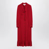 Valentino Red dress with ruffled bow