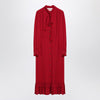 Valentino Red dress with ruffled bow