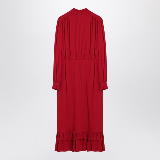 Valentino Red dress with ruffled bow