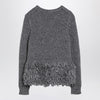 Stella McCartney Grey wool sweater with feather insert