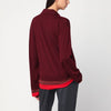 Stella McCartney Layered Bordeaux wool polo