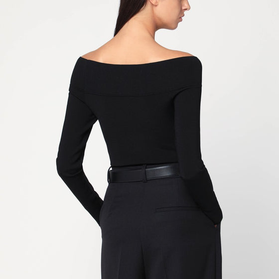 Stella McCartney Black viscose-blend top