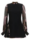 Emilio Pucci Black Marmo Cady Dress