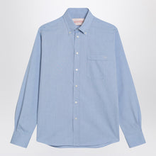  Valentino Light blue button-down shirt in cotton
