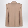 Valentino Double-breasted jacket camel light in wool