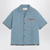 Valentino Denim shirt with floral trims