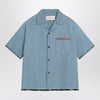 Valentino Denim shirt with floral trims