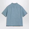 Valentino Denim shirt with floral trims