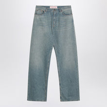  Valentino Light blue jeans with washed effect