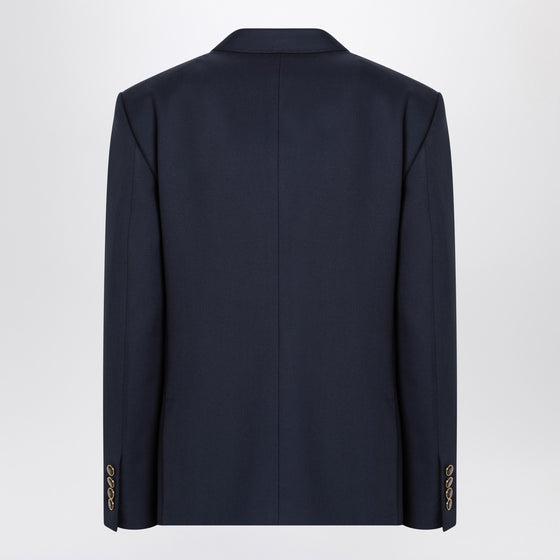 Valentino Blue single-breasted wool jacket