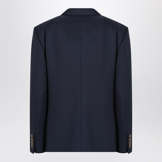 Valentino Blue single-breasted wool jacket