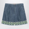 Valentino Blue bermuda short with jacquard bottom
