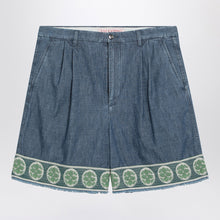  Valentino Blue bermuda short with jacquard bottom
